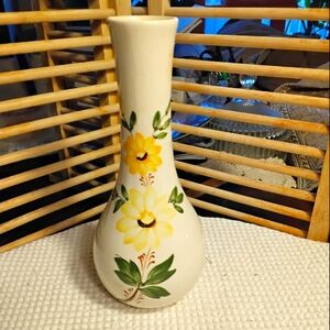 1979 F.T.D.A. Sado-Portugal Yellow Flower Vase